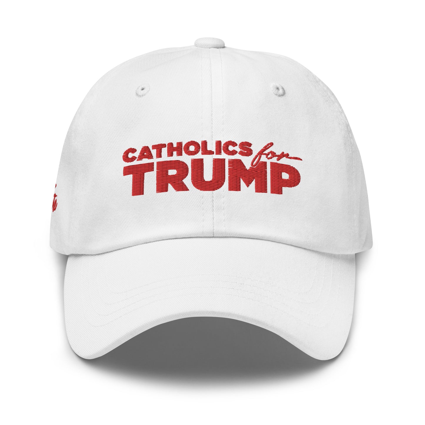 Catholics for Trump White Cap