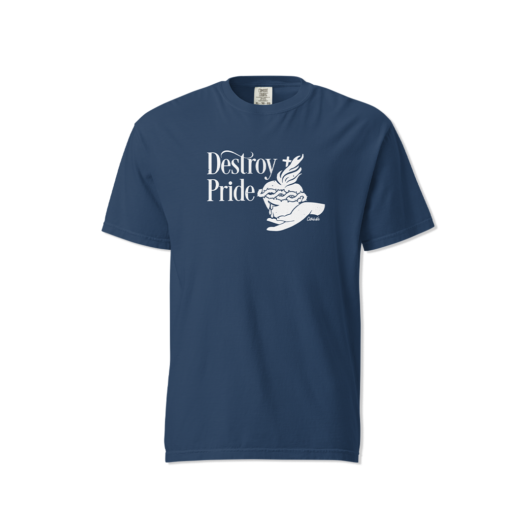 Destroy Pride Tee - Navy