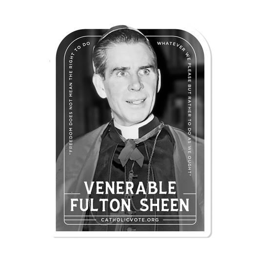 Venerable Fulton Sheen Sticker