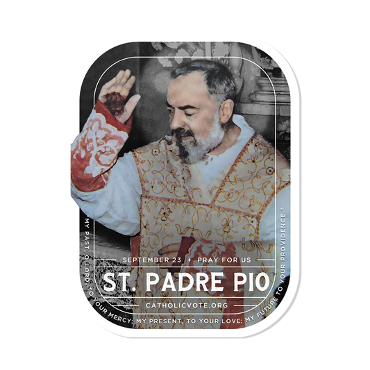 St. Padre Pio Sticker