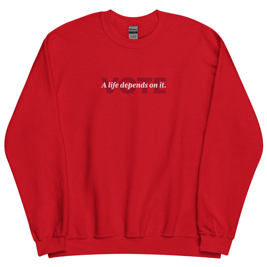Red Vote Sweatshirt