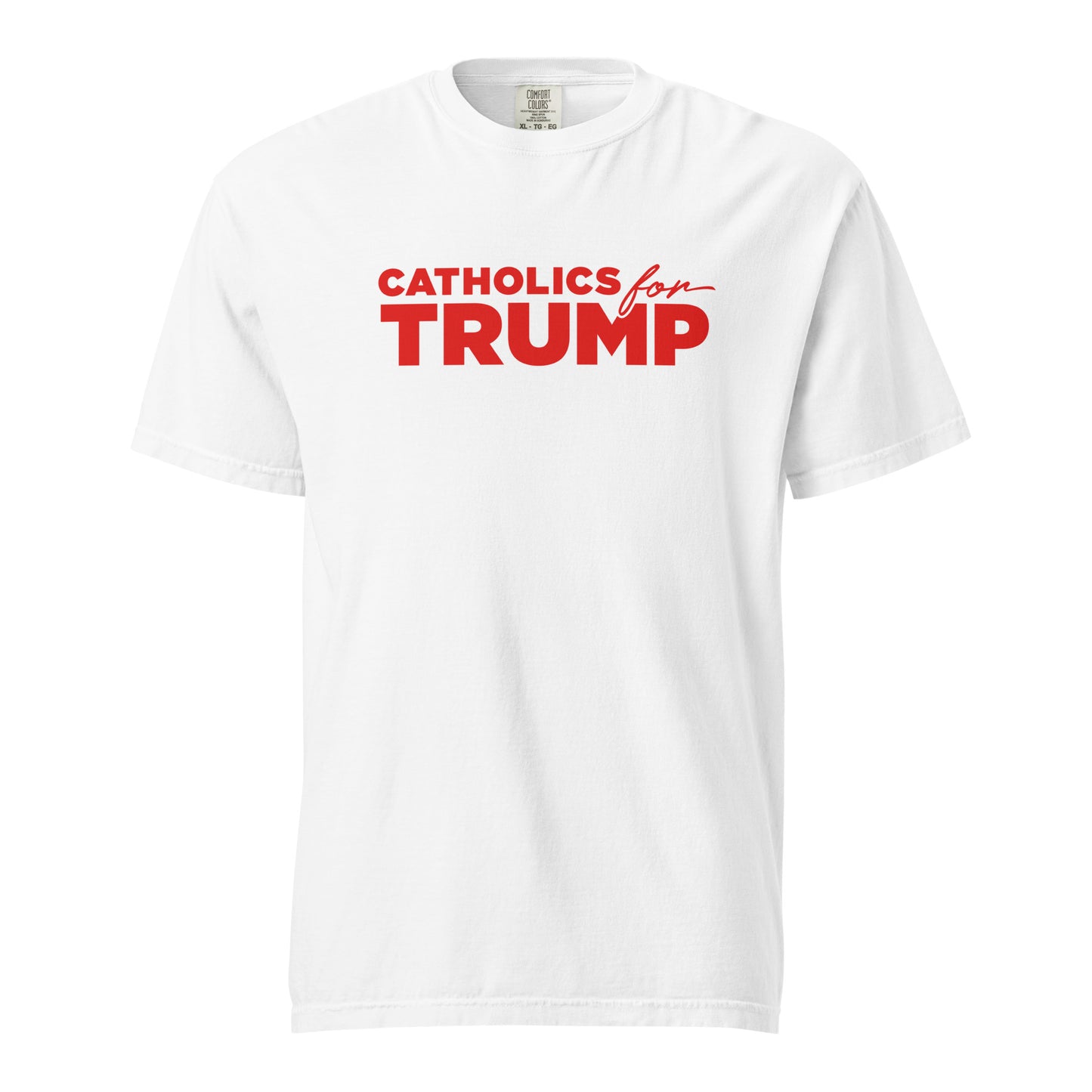 Catholics for Trump Tee - White